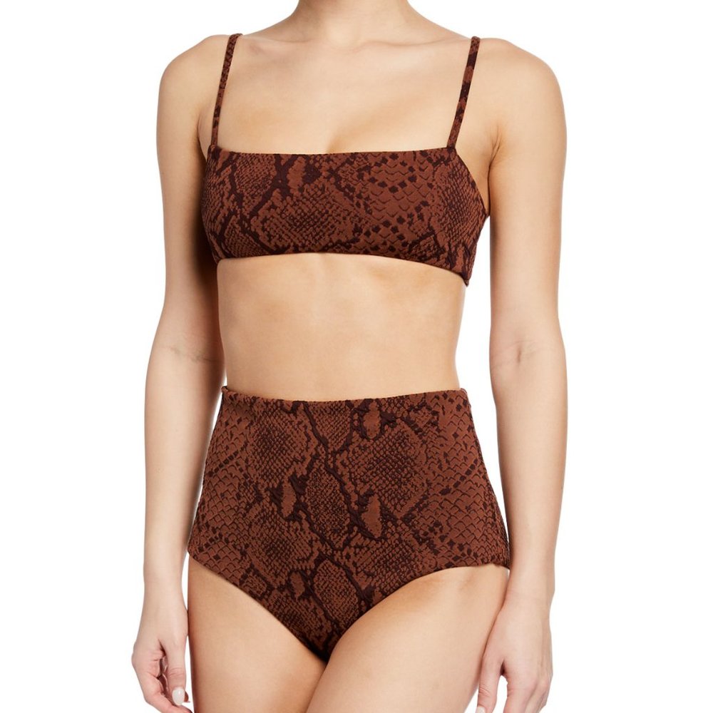 Mara Hoffman snake print bikini